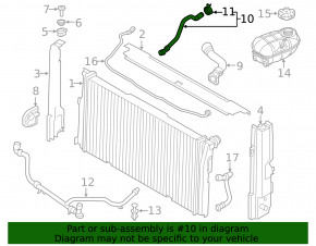 Țeavă de răcire inferioară BMW 3 F30 12-15 3.0T, pachet M