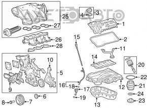 Colector de admisie partea superioară Lexus ES350 07-12