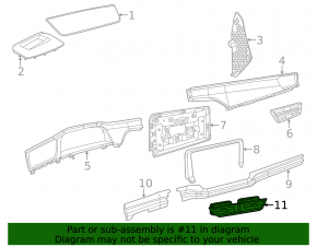 Deflector de aer față dreapta VW Atlas 24-25 negru, cu crom