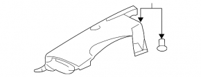 Накладка двигателя правая Lexus IS250 IS300 IS350 06-13