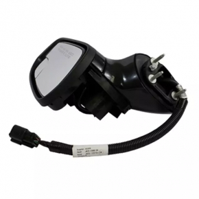 Зеркало боковое правое в сборе Ford Fusion mk5 17-20 10 пинов, поворотник, подогрев, черный, трещина в поворотнике, сломана фишка