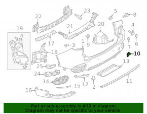 Заглушка буксиривочного крюка заднего бампера Mazda CX-70 25-26