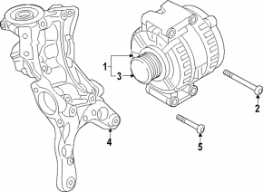 Генератор Audi A5 F5 18-20 2.0T 180A Valeo
