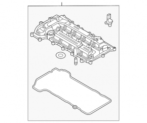Крышка клапанная Hyundai Elantra 21-26 2.0 G4NS