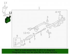 STEERING CONTROL Subaru XV Crosstrek 13-14