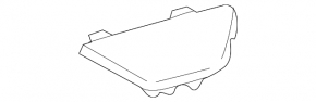 Накладка обшивки арки правая Lexus RX300 RX330 RX350 RX400h 04-09 черная, царапины
