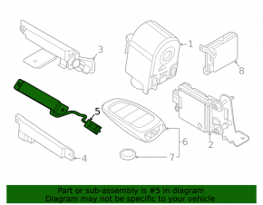 Антенна Keyless Hyundai Sonata 20-23 задняя