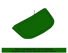Стекло заднее Ford Focus mk3 11-18 usa 4d