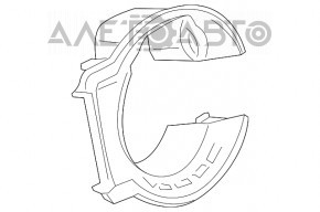 Накладка корпуса порта зарядки Chevrolet Volt 14-15
