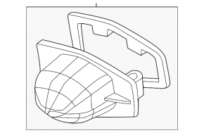 Подсветка номера двери багажника левая Honda CRV 12-16