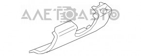 Накладка колени водителя Mini Cooper Countryman R60 10-16 черн