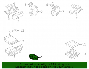 Динамик передней панели BMW X3 F25 11-17 с пищалкой