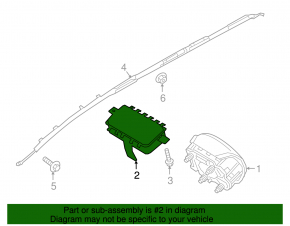 Подушка безопасности airbag пассажирская в торпеде Kia Sorento 16-20