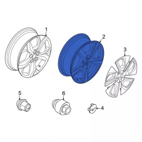 Disc roata R18 Ford Mustang Mach-E 21-23 tip 2