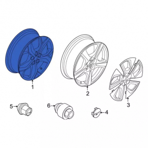 Disc roata R18 Ford Mustang Mach-E 21-23 tip 2
