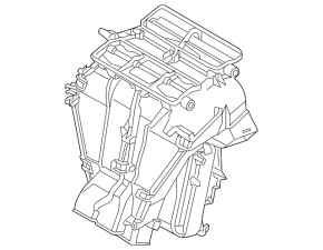 Корпус голый кондиционер, левая часть VW Passat b7 12-15 USA