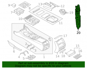 Блок кнопок центральной консоли BMW 7 G11 G12 16-22