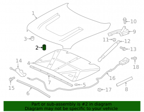 Отбойник капота Infiniti QX50 19-20