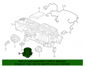 Мотор вентилятор печки Ford Mustang mk6 15-23
