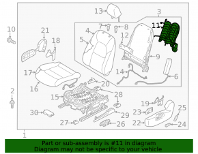 Мотор регулировки поясничного подпора водительского сиденья Mazda CX-5 19-23