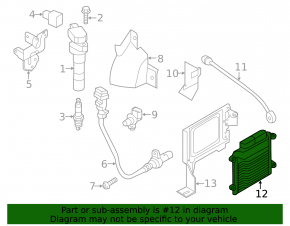 Блок ECU компьютер двигателя Hyundai Santa FE Sport 13-15 2.4