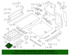 Карман багажника левый BMW X3 G01 18-24