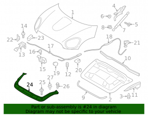 Планка телевизора верхняя Mini Cooper Countryman R60 10-16