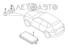 Parking PDC Assistant Control Module BMW X3 G01 18-21