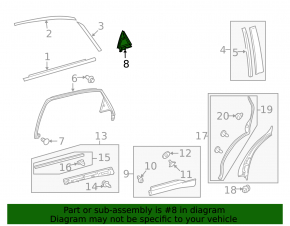 Накладка двери боковая задняя левая Lexus RX350 RX450h 10-15 треугольник