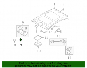 Крючок крепления водительского козырька Infiniti G25 G35 G37 4d 06-15 серый