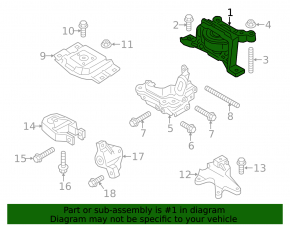 Подушка двигателя правая Ford Escape MK3 13-19 1.5T 1.6T