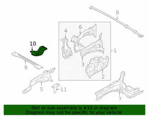 Suport radiator stânga jos pentru Land Rover Range Rover Evoque 12-18