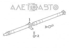 Карданный вал кардан Subaru Forester 19-22 SK ржавый