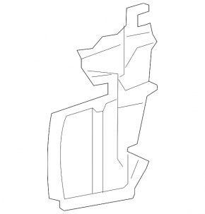 Deflector radiator stânga pentru Toyota 4Runner 14-24 Restyling, Limited, TRD Sport