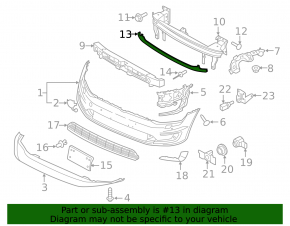 Ranforsare bară față inferioară pentru VW e-Golf 15-19