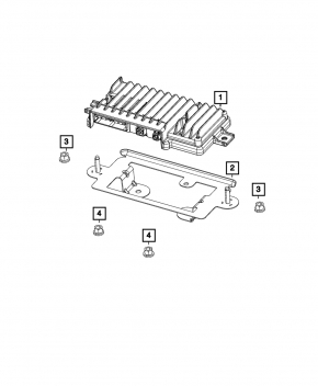 PARK ASSIST CONTROL MODULE Jeep Grand Cherokee WL 21-23 сломано крепление