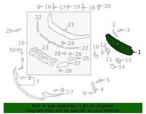 Решетка радиатора grill Mazda 3 19-26 4d матовая черная