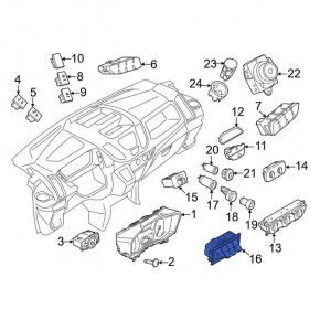 Подрулевой переключатель левый Ford Escape MK3 13-19 тип 3 под удержание полосы