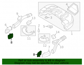 Решетка воздухоприемника левая BMW 5 G30 18-23 4.4T