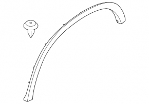 Ornamente aripă spate dreapta BMW X2 F39 18-23 structură