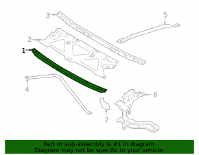 Планка телевизора верхняя передняя BMW 5 G30 17-23