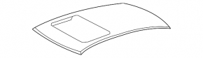 Acoperiș metalic pentru Lexus LS460 LS600h 07-12 cu trapă