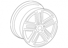 Диск колесный R17 Audi A4 B9 17-18 C7R стиль