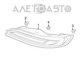 Фонарь левый Lincoln MKC 15-19