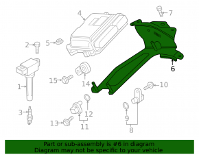Кронштейн блока ECU компьютер двигателя Mazda CX-50 23-26 2.5T