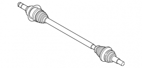 Привод полуось задняя левая Mazda CX-9 16-23