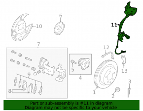 Senzor ABS spate dreapta Nissan Murano 25-26