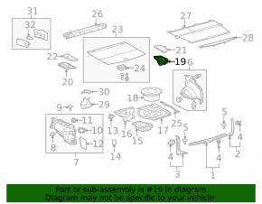 Карман багажника правый Lexus RX350 RX450h 10-15