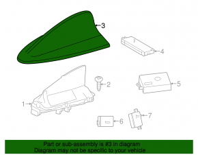 Корпус антенны плавник BMW 3 F30 12-18 скол