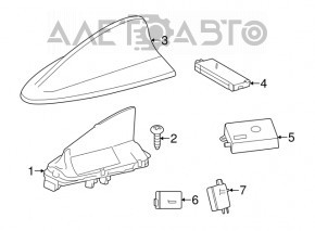 Корпус антенны плавник BMW 3 F30 12-18 скол
